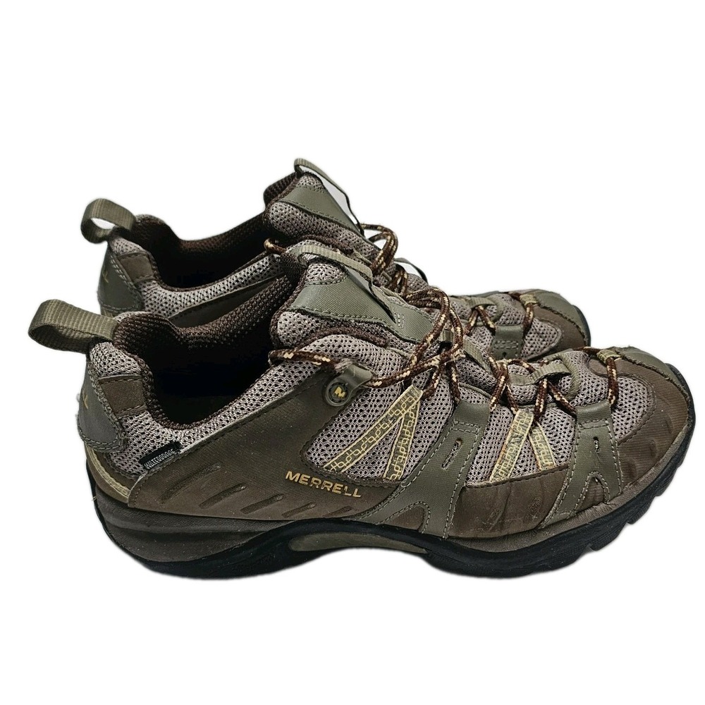 Merrell Womens Hiking Shoes Vibram Brindle Brown J52410 Size 9